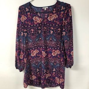Floral shift dress